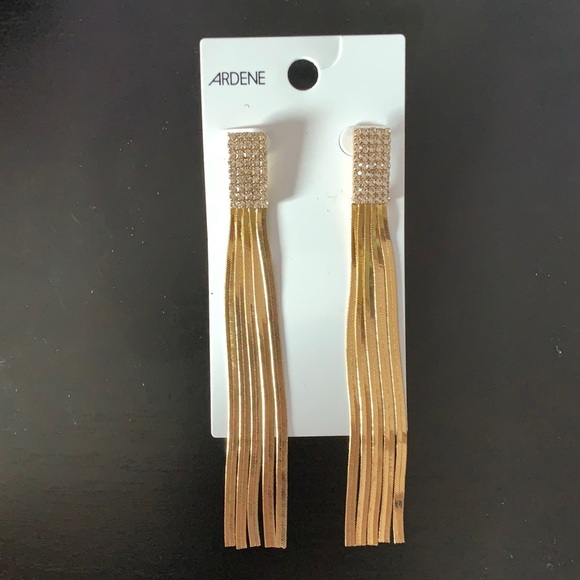 Gold dangly earrings